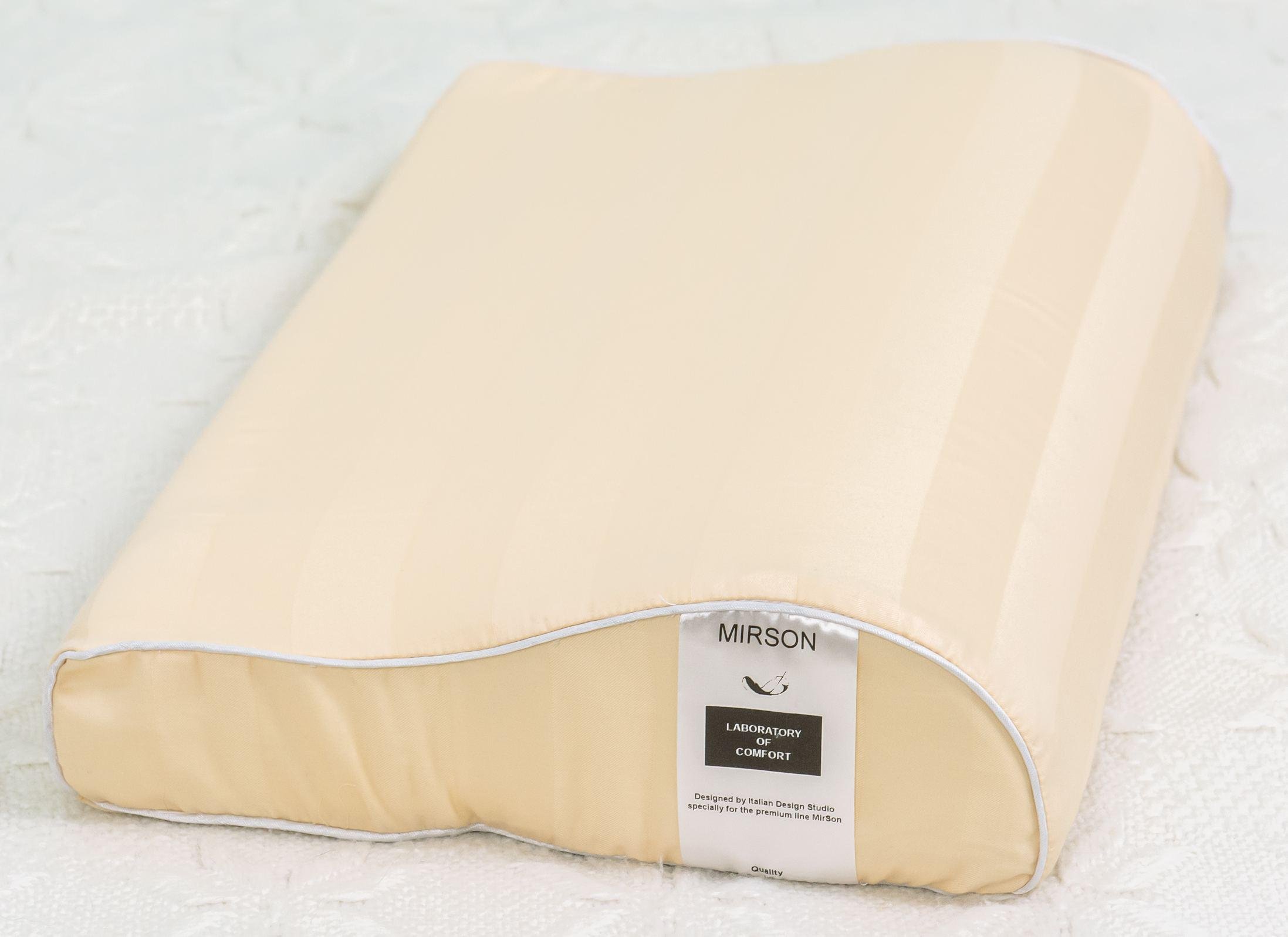 Подушка ортопедическая MirSon №6107 Noble stripe Сarmela Kiddy Girl 50х29х5/8 см (2200003262612)