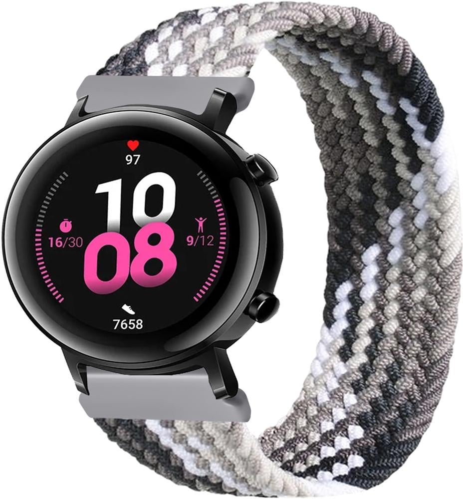 Ремінець Solo Loop Multi для Huawei Watch GT 2 42 мм (145 мм) Black Silver (26279-03) Ремінець Solo Loop Multi для Huawei Watch GT 2 42 мм (145 мм) Black Silver (26279-03)