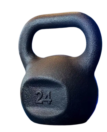 Гиря чугунная RN-SPORT металлическая 24 кг Черный (RN-24BL)