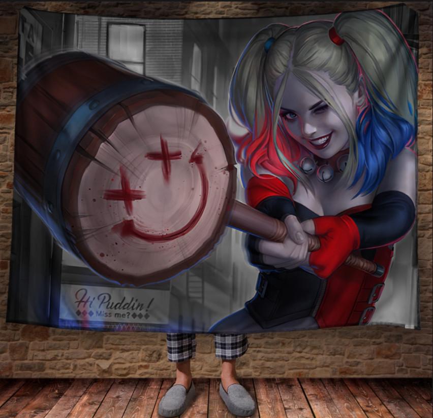 Плед з 3D принтом Харлі Квін Miss Me 150x200 см (epi_1147)