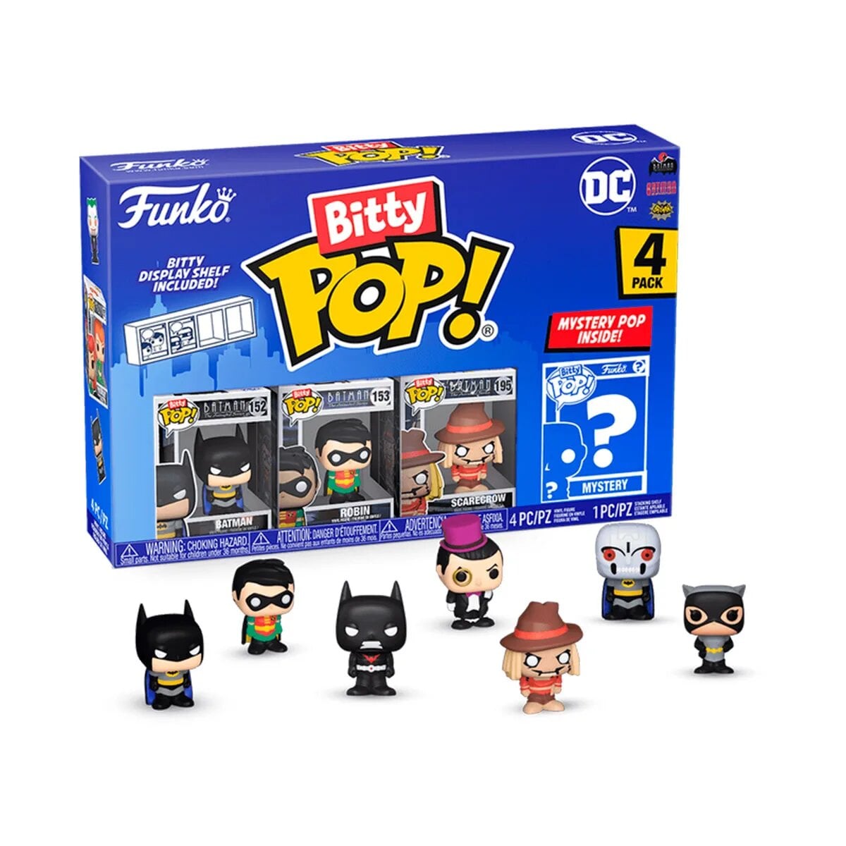 Набір ігрових фігурок Funko Bitty Pop! серія DC вініл 2,5 см 4 шт. (76339)