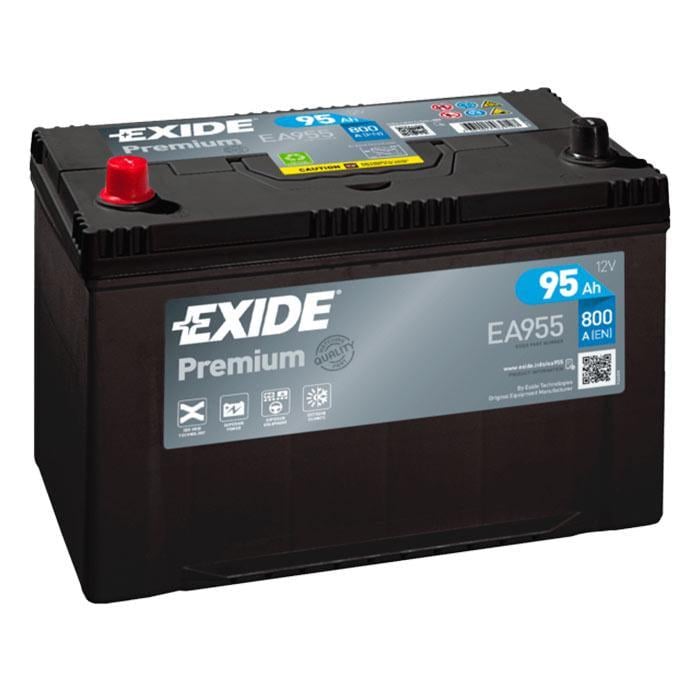 Аккумулятор автомобильный EXIDE Premium EA955 EN 6СТ-95Ah Аз ASIA 800A (76068)