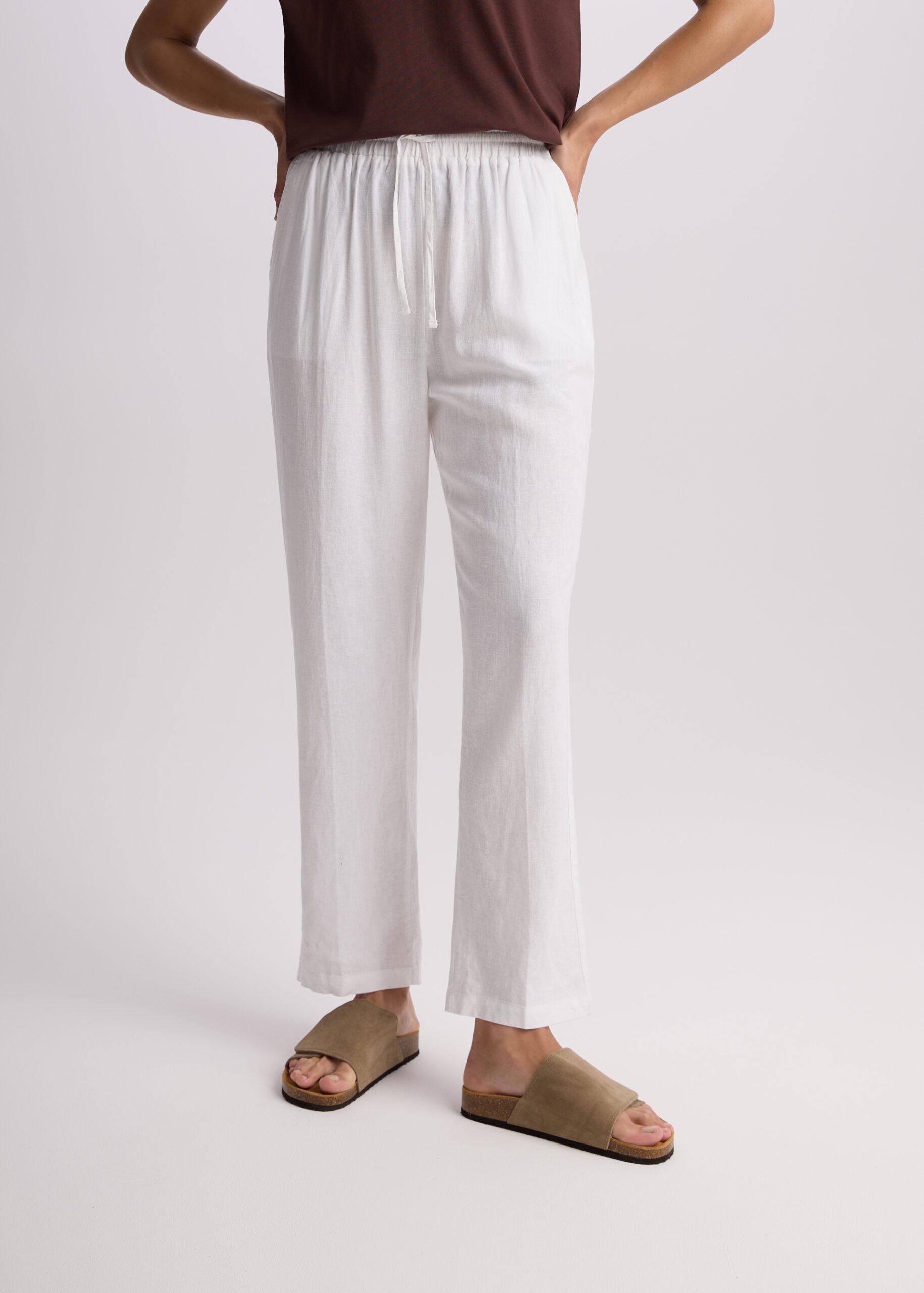 Брюки свободные женские Diverse LENEA р. 40 Белый (5905384144287)