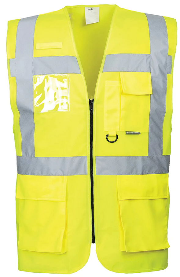 Жилет сигнальный PORTWEST S476 Berlin Executive Hi Vis Vest XXL Желтый (S476YERXXL)