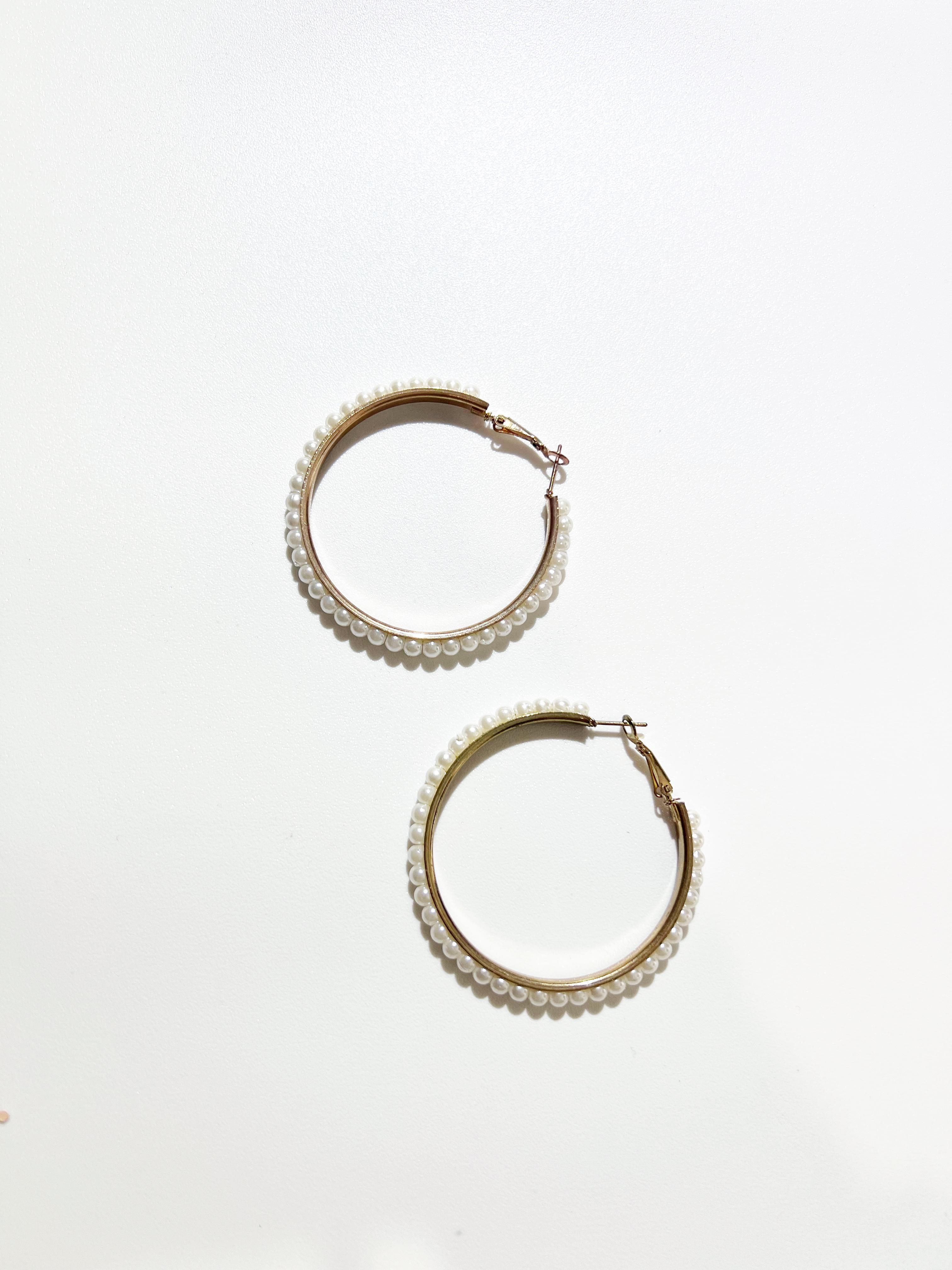 Серьги Asos pearl one size Золотистый Серьги Asos pearl one size Золотистый