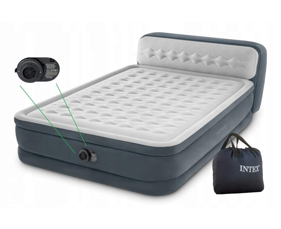 Кровать надувная двуспальная Intex 152 х 236 х 46 см со встроенным насосом (64448) - фото 2 Кровать надувная двуспальная Intex 152 х 236 х 46 см со встроенным насосом (64448) - фото 2