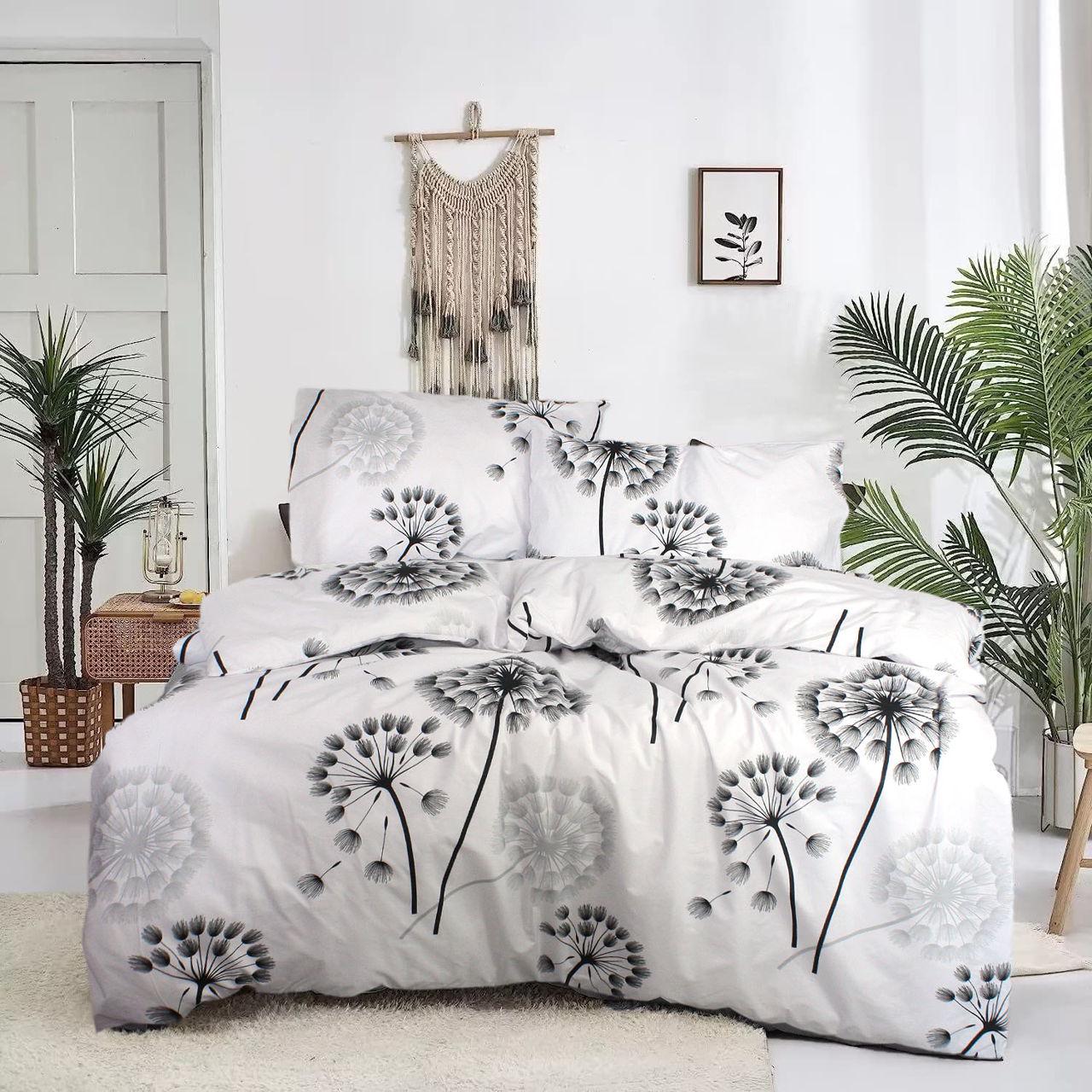 Простынь З0108 145х214 см Белый/Черный