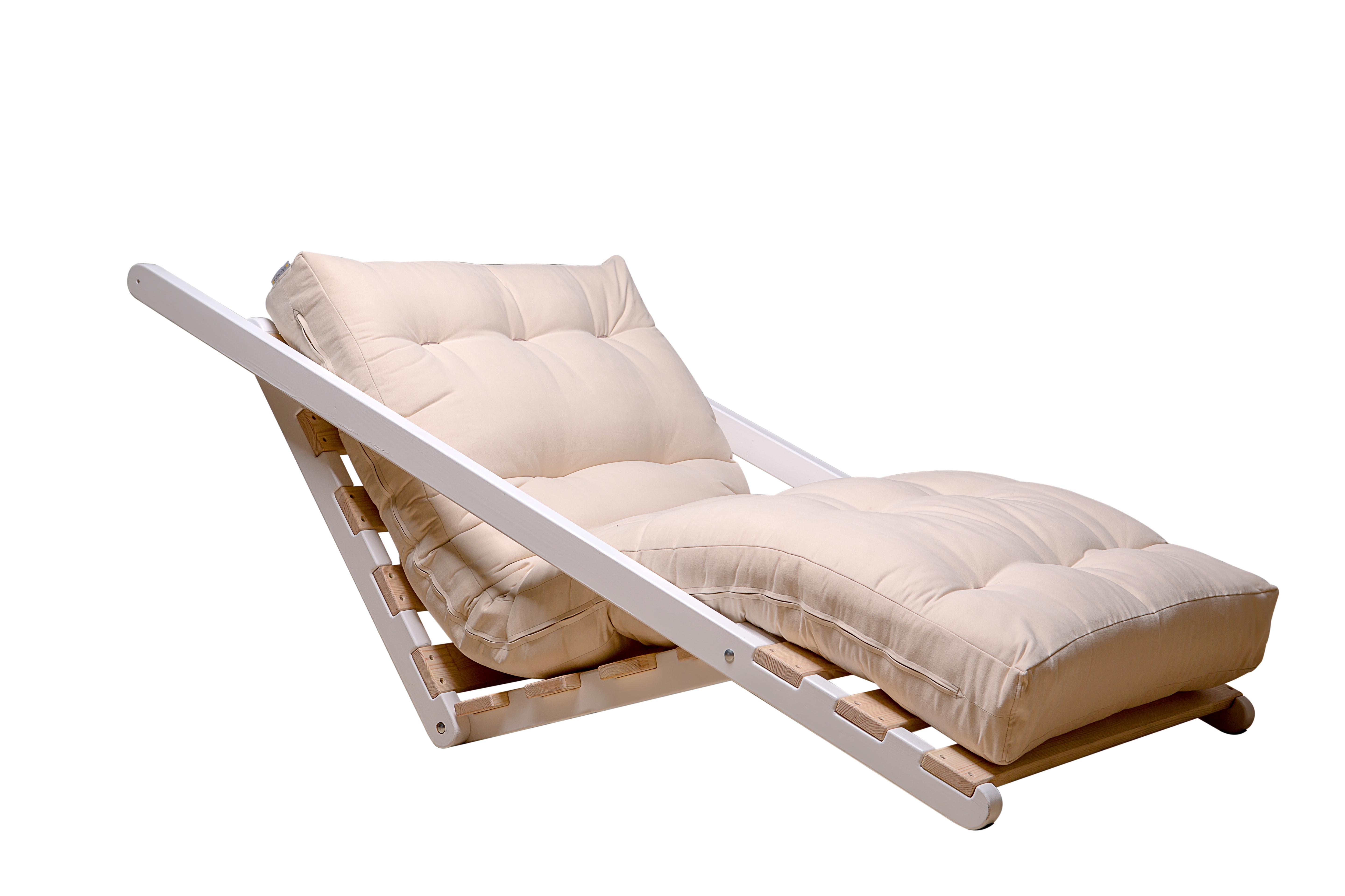 Футон-реклайнер Futon Art S 100х200 каркас/матрас Белый/Белый - фото 2