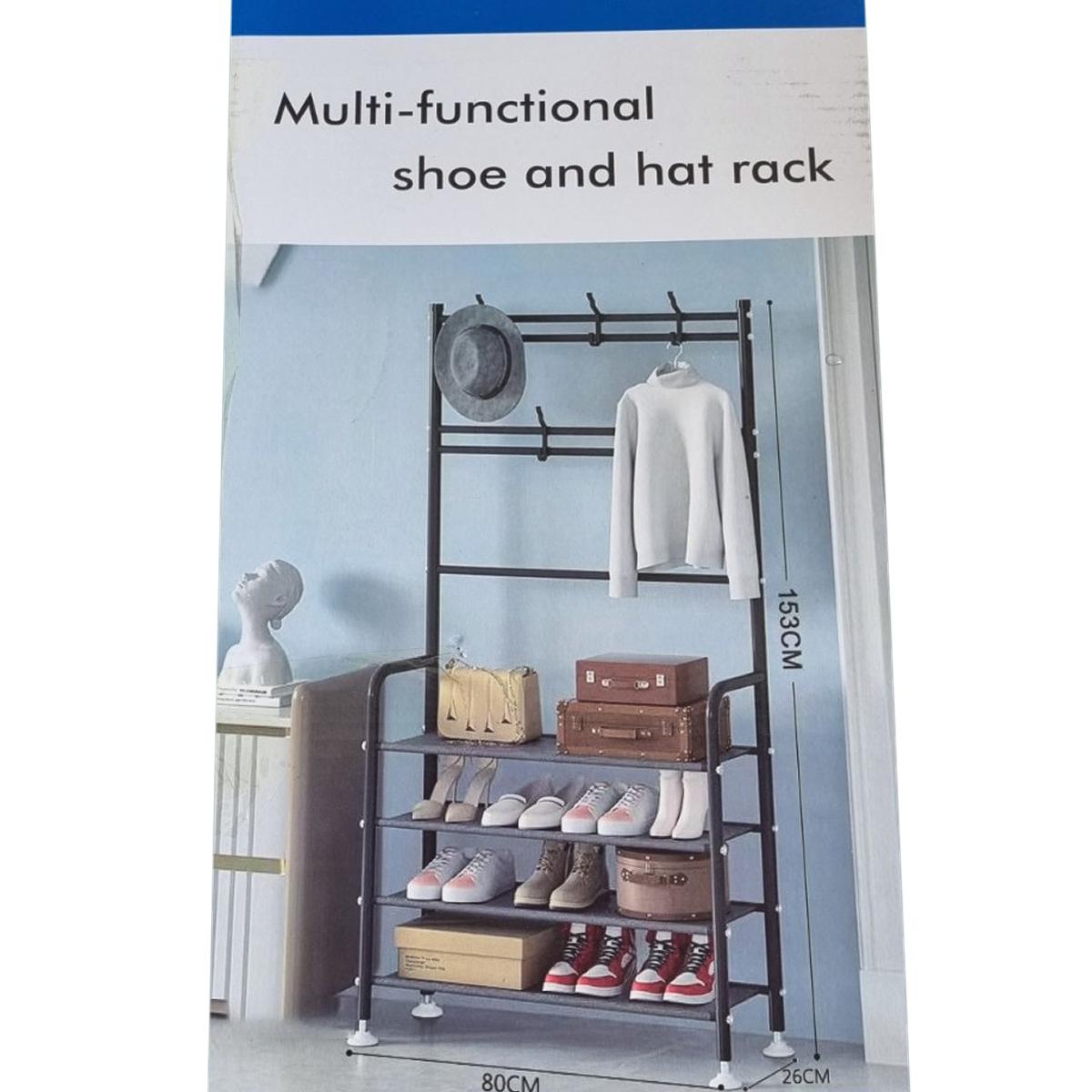 Полиця для одягу та взуття Multifunctional Shoe&Hat Rack (TM4-80) - фото 2