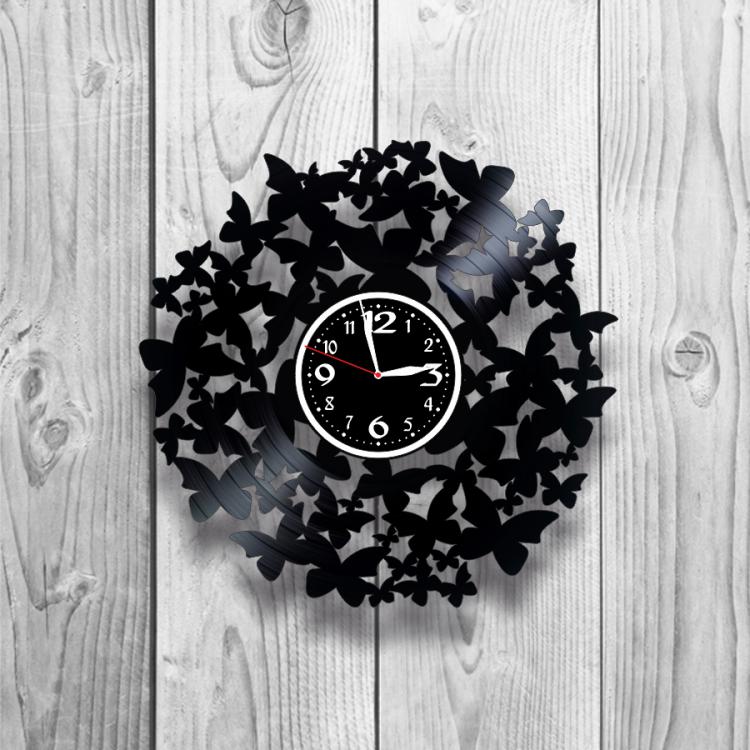 Часы настенные Лофт-винтаж 0125 из виниловой пластинки