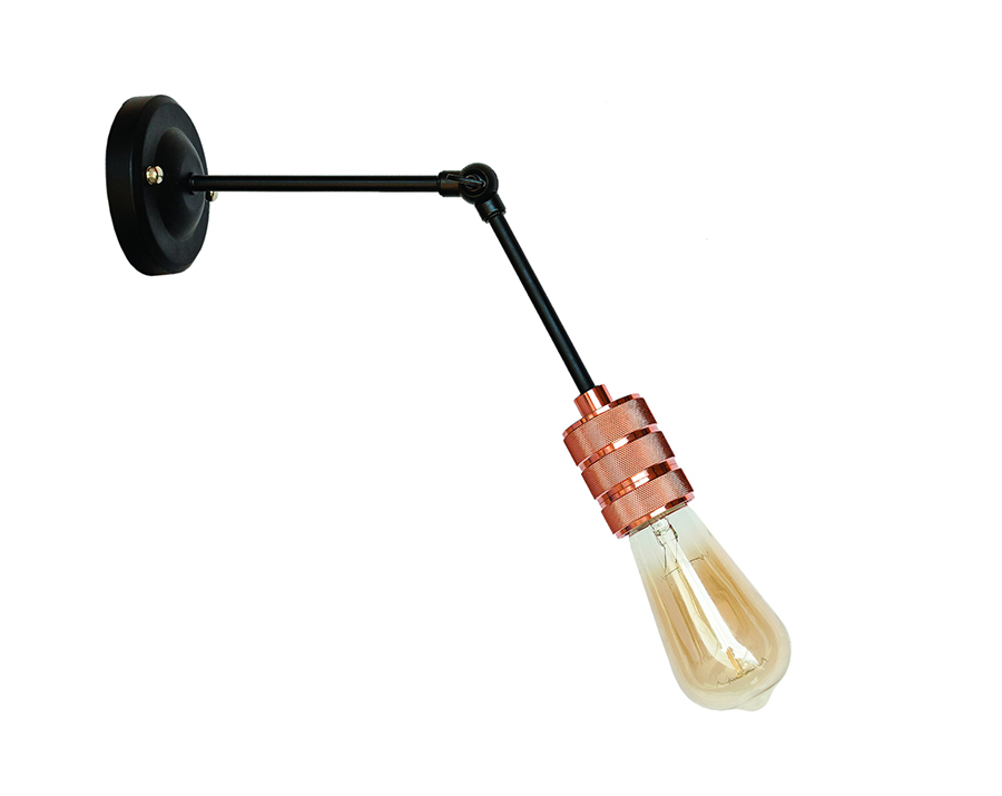 Бра Levistella Lofty с патроном AMP21 Черный/Розовое золото (1963530737)