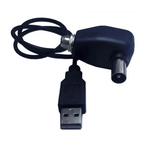 Инжектор питания USB 5 V под F-разьём для питания усилителя в активных антеннах (00166) Инжектор питания USB 5 V под F-разьём для питания усилителя в активных антеннах (00166)