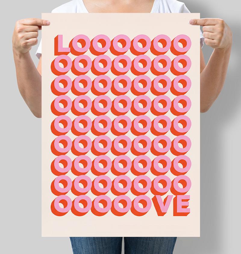 Постер интерьерный Love Любовь 42x60 см A2 без рамки (DZ140_A2) Постер интерьерный Love Любовь 42x60 см A2 без рамки (DZ140_A2)