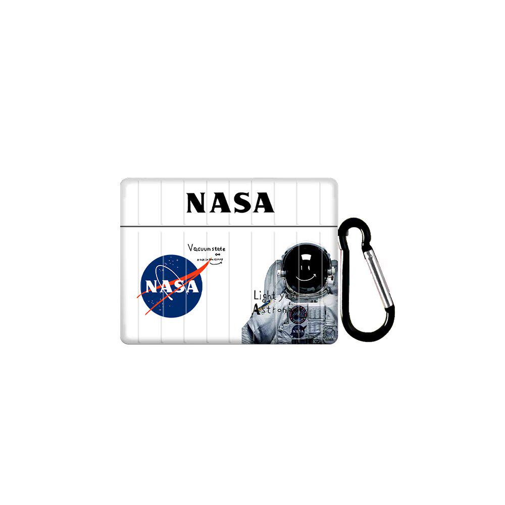 Чехол для Apple Airpods Pro NASA Астронавт Белый