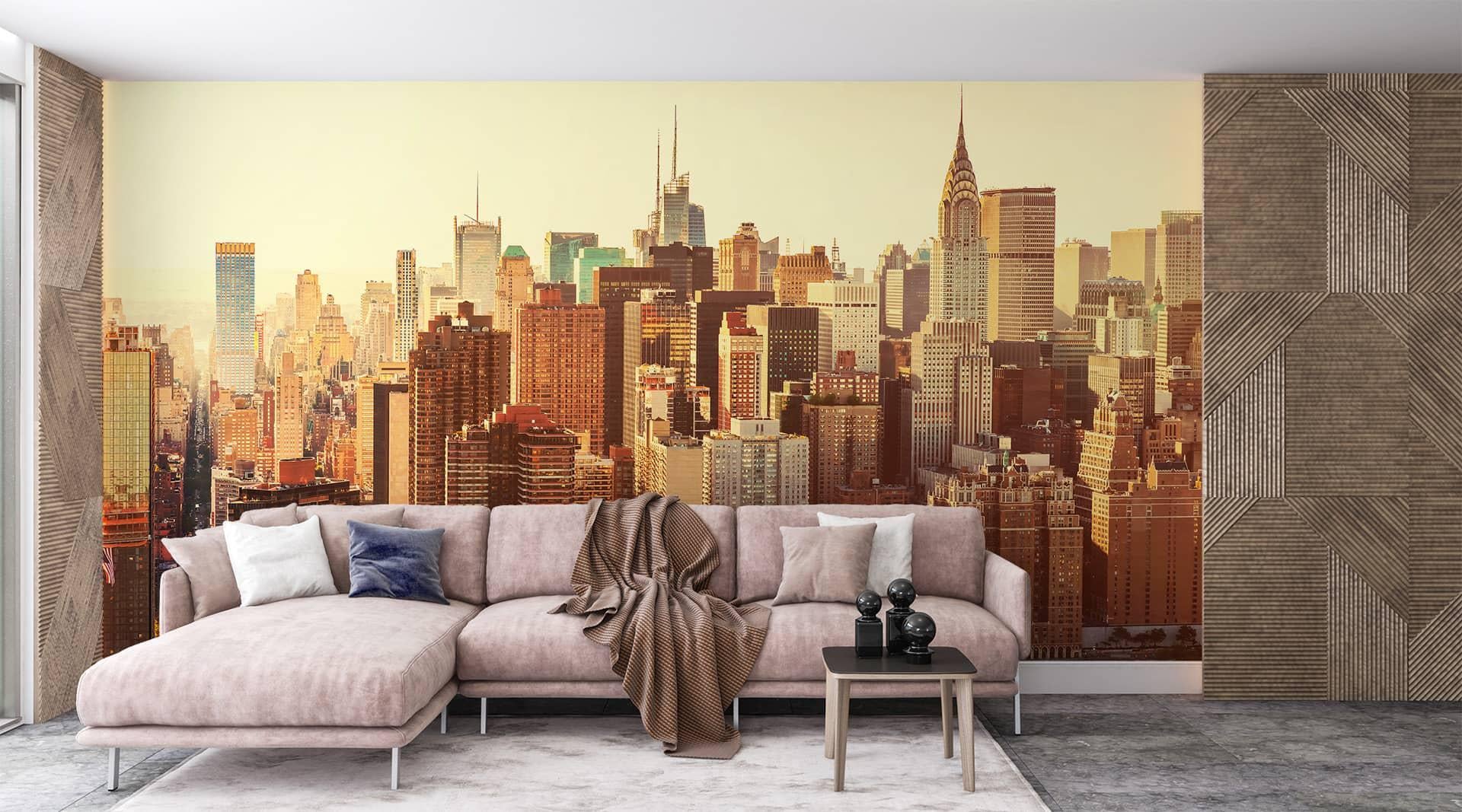 Фотообои флизелиновые Styleo Print-walls Закат над мегаполисом 0430 300х250 см (Pw-0430/2)