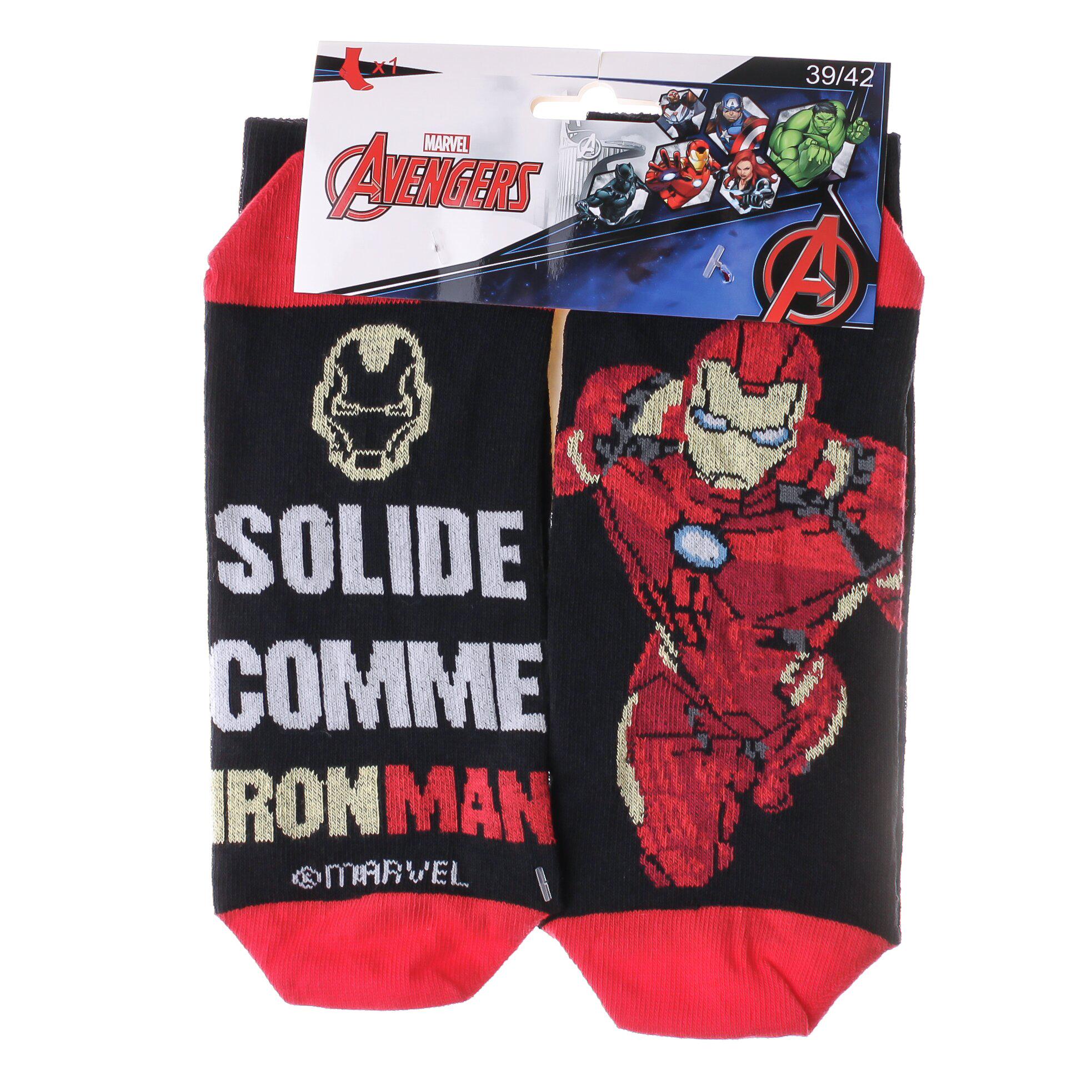 Носки Marvel Avengers Iron Man 1 пара р. 39-42 Black (93154862-3)