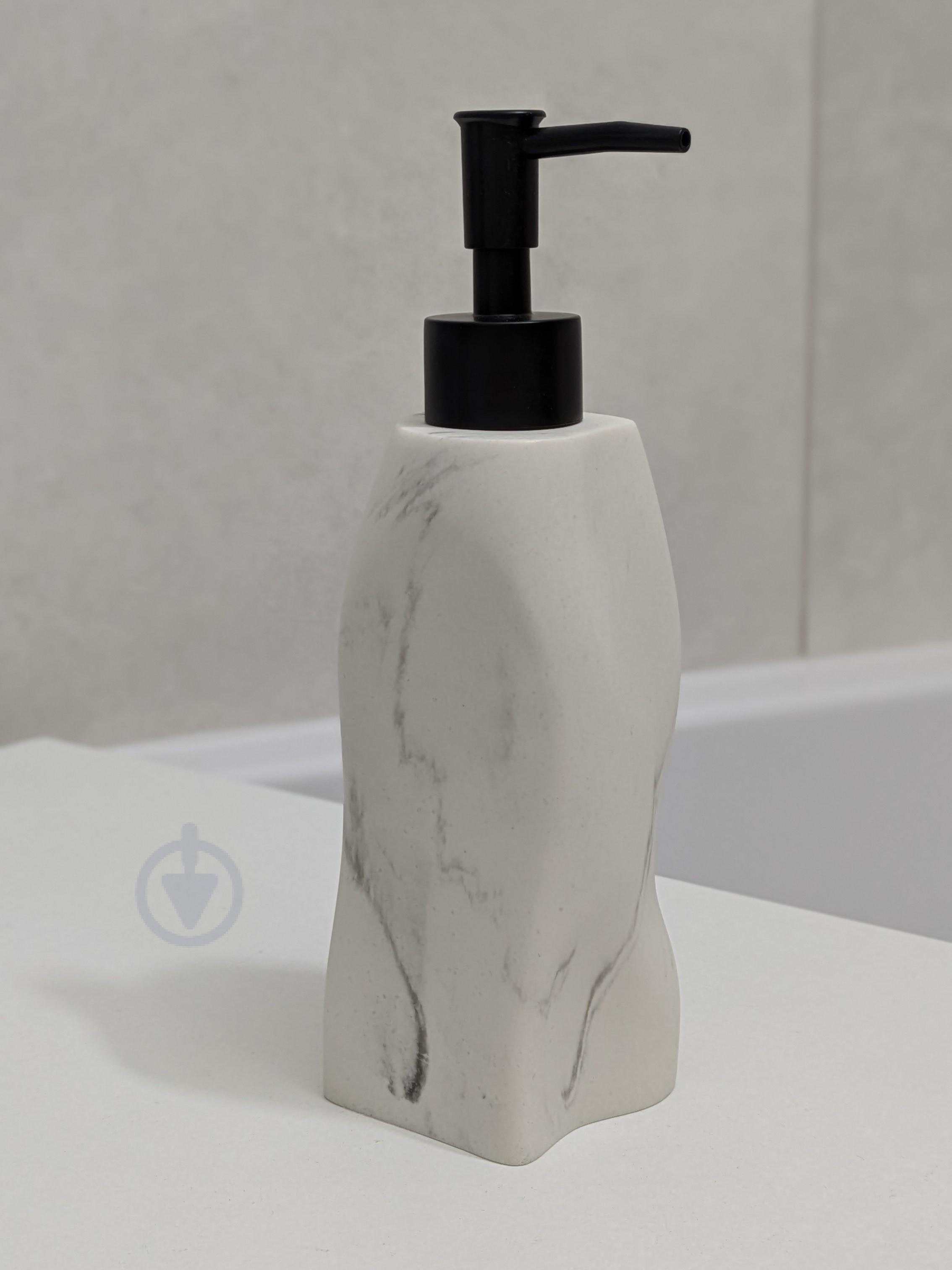 Дозатор для жидкого мыла асимметрический Мрамор (30106392)