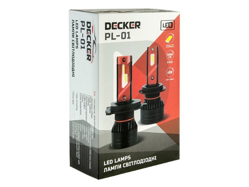 Світлодіодна лампа Decker LED PL-01 H11 5000K (17322) - фото 3