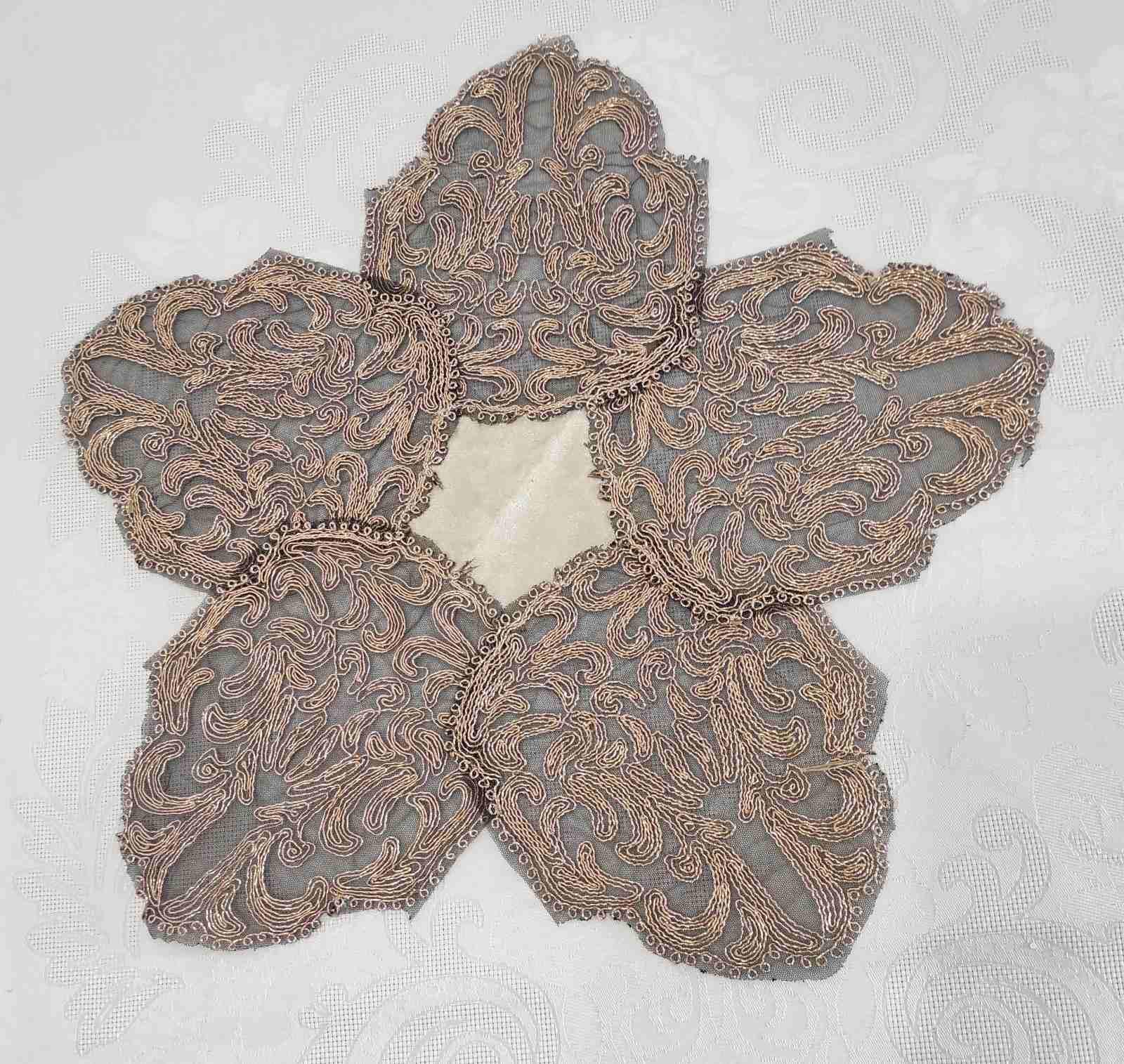 Салфетка велюровая Acme с кружевом 40x40 Harem Cappicino (CN7503)