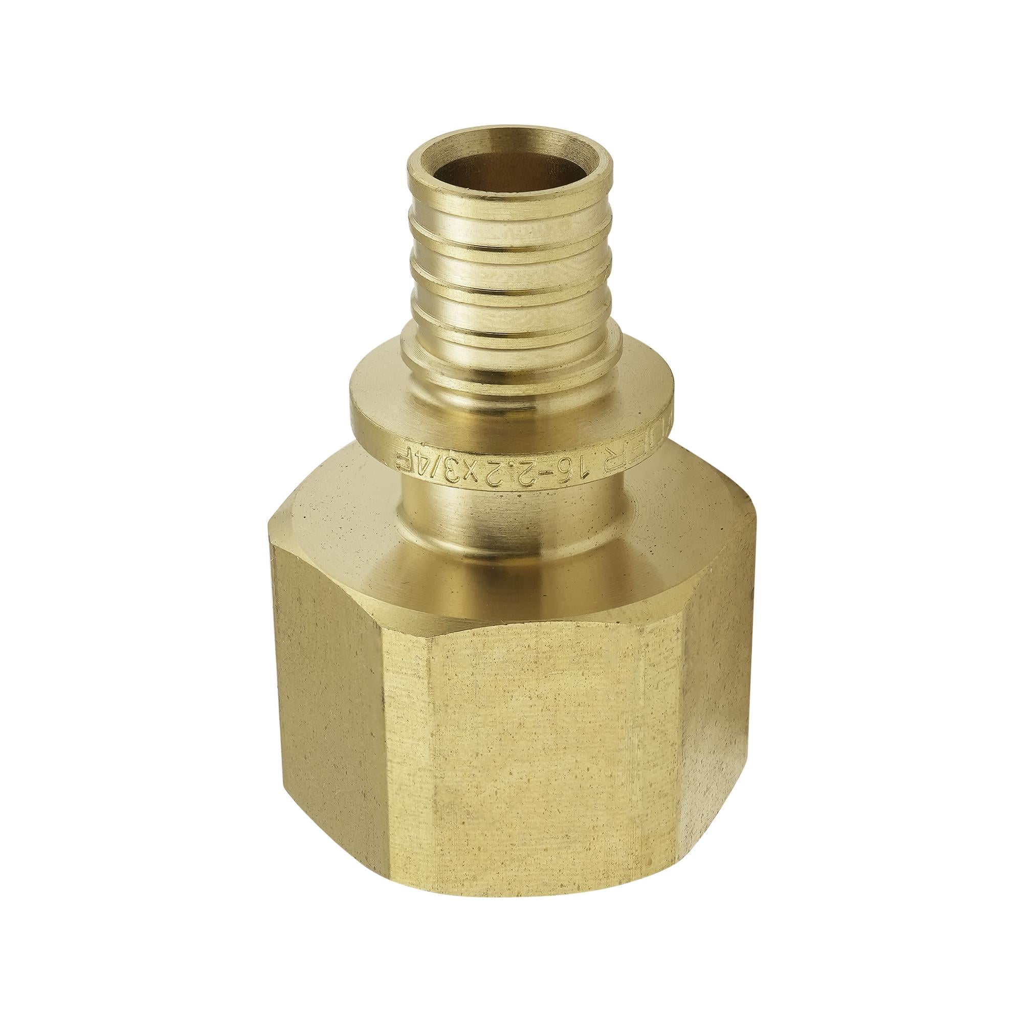 Натяжной переходник KOER KA.A08F-16 16x2,2 мм x 3/4"F с внутренней резьбой латунный (OL-KR4862)