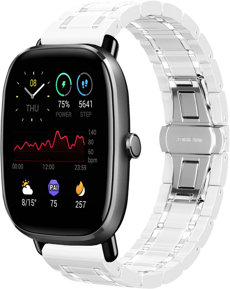 Ремешок керамический Ceramo для Amazfit GTS 2 mini White (28739-29)