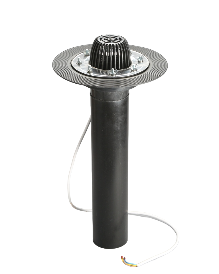 Кровельная воронка SGT НФ ТЕРМО с нержавеющим фланцем и системой обогрева 110/600 мм (19260135)