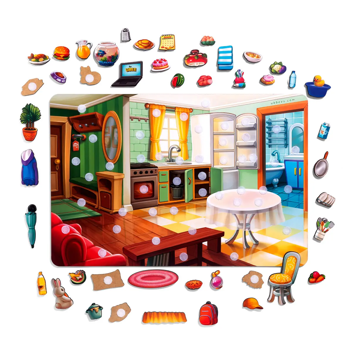 Игра на липучке Наведи порядок в комнате и накорми Ваню - фото 2