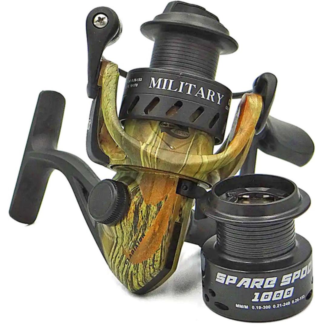 Катушка безынерционная Gladiator MILITARY 2000 Зелено-коричневый (29875718)