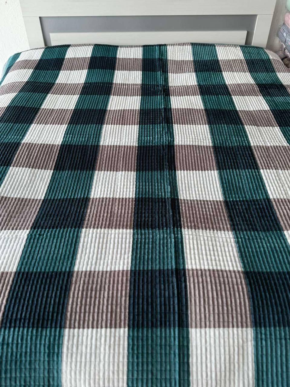 Покрывало велюровое 200х230 см Зеленый (Д-al-klit-003) - фото 2 Покрывало велюровое 200х230 см Зеленый (Д-al-klit-003) - фото 2