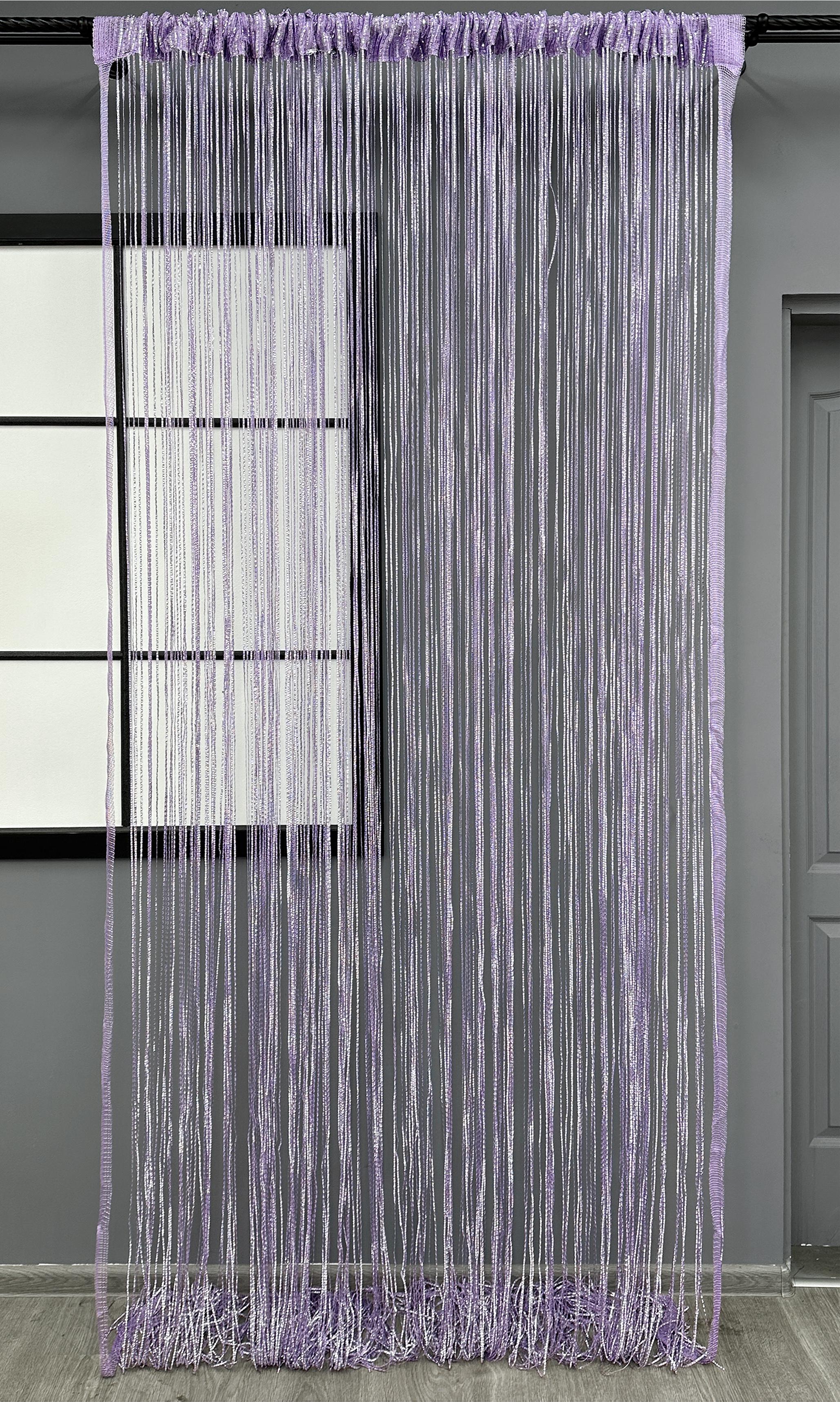 Штори-нитки Rovi Premium з люрексом 300х300 см Бузковий (61-111) - фото 2 Штори-нитки Rovi Premium з люрексом 300х300 см Бузковий (61-111) - фото 2