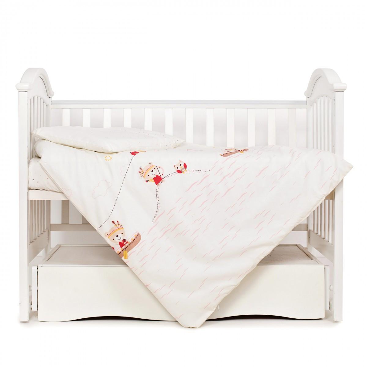 Комплект постельного белья детский Twins Eco Line 3090-E-013 Indian summer 3 элемента Красный (T7185)