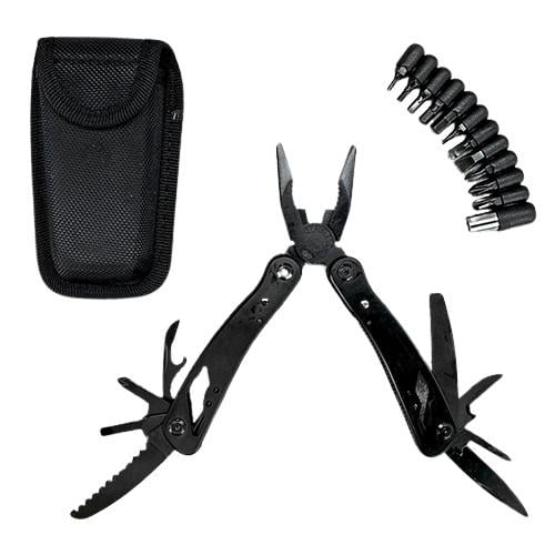 Мультитул с насадками Stenson WTH37774-2 12в1 16,3 см Black (571228)