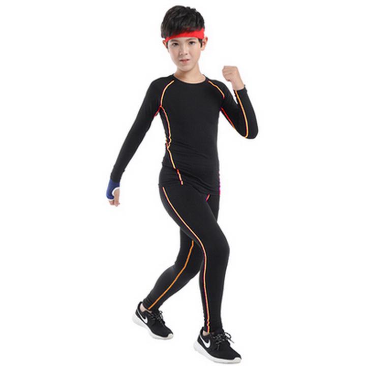 Комплект детского термобелья Thermal Underwear FENTA 135-145 см Black/Orange (2698) - фото 3