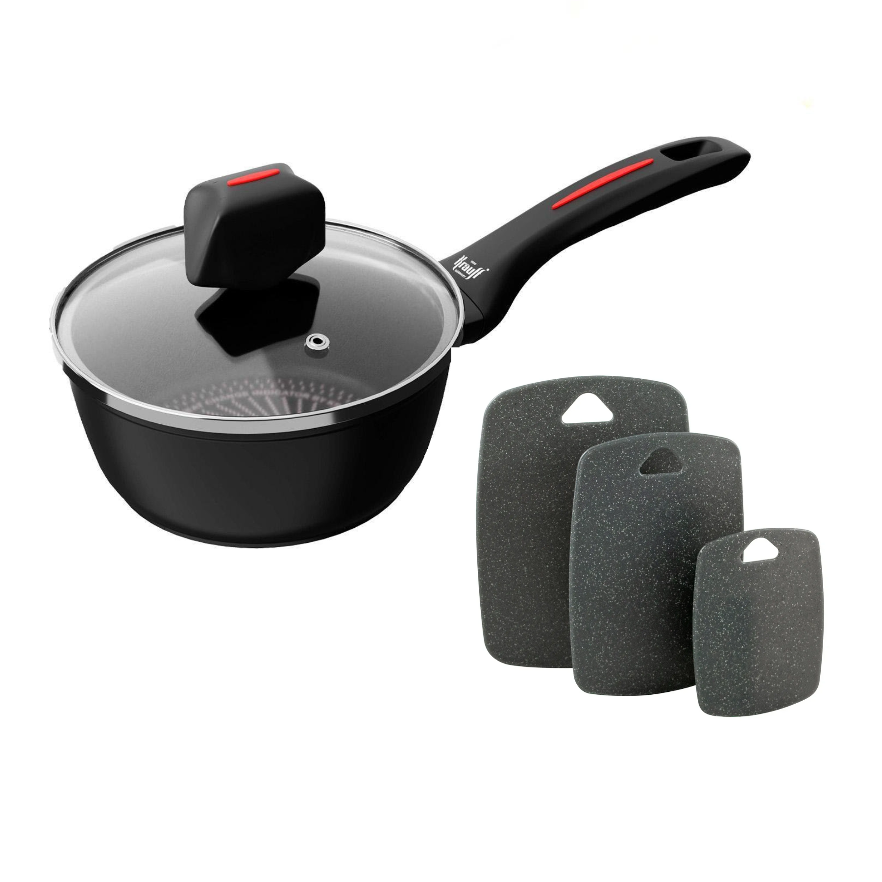 Ковш Krauff Smart Fry с кухонными досками (28820)