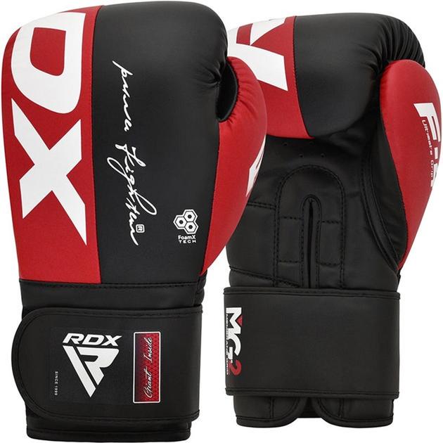 Боксерські рукавички RDX REX F4 Red/Black-10 унцій (BGR-F4R-10OZ)