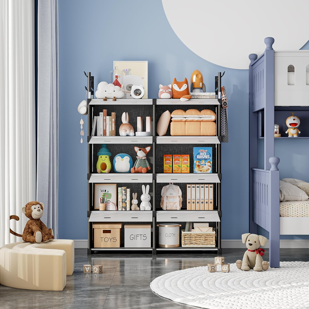 Шкаф-стеллаж для вещей 140x30x30 см (AND LY-1048) - фото 2 Шкаф-стеллаж для вещей 140x30x30 см (AND LY-1048) - фото 2