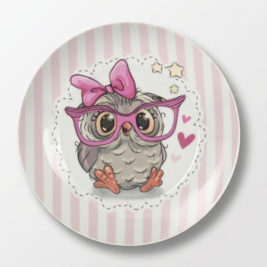 Тарелка детская обеденная фарфоровая Limited Edition Owl 18 см (YF6031-1)