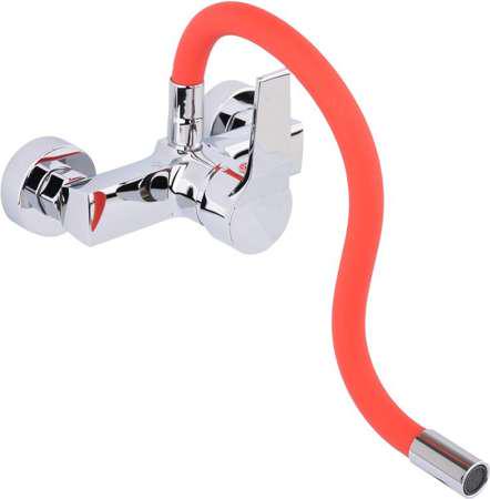 Смеситель для кухни Fala Flexible с гибким красным изливом (75672) - фото 4 Смеситель для кухни Fala Flexible с гибким красным изливом (75672) - фото 4