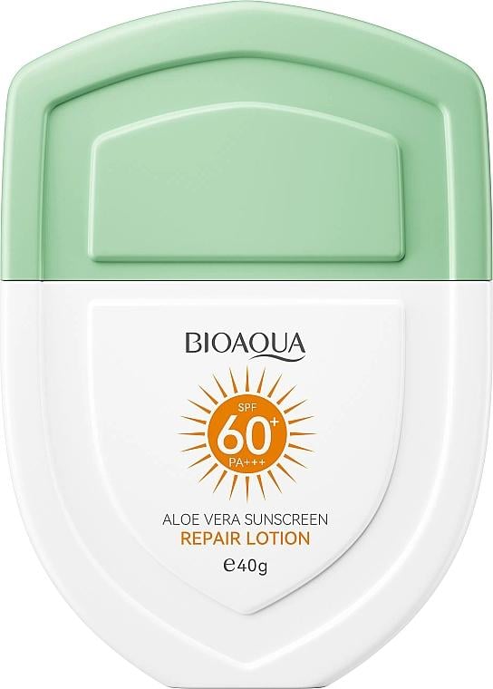 Лосьон солнцезащитный Bioaqua Aloe Vera Sunscreen Repair Lotion SPF60 с экстрактом алоэ вера