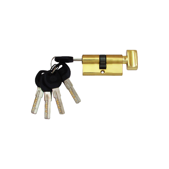 Цилиндровый механизм USK B-60 30x30 ключ/поворотник Золото (37955969)