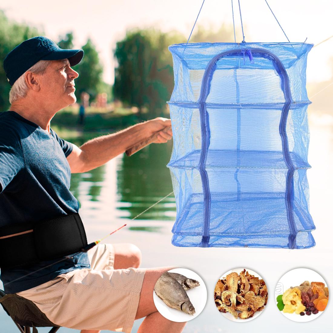 Сетка для сушки рыбы/грибов/оводов и фруктов 45х45х75 см (626) - фото 2 Сетка для сушки рыбы/грибов/оводов и фруктов 45х45х75 см (626) - фото 2