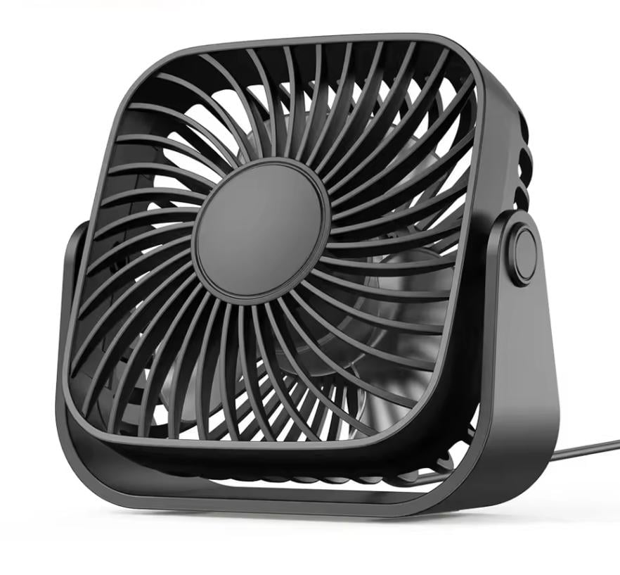 Вентилятор USB настільний Miniso Topk 10,2 см Чорний (27556945)