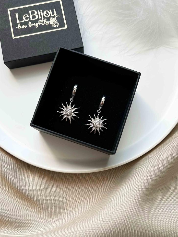 Сережки з підвіскаою сонце (5565) Сережки з підвіскаою сонце (5565)