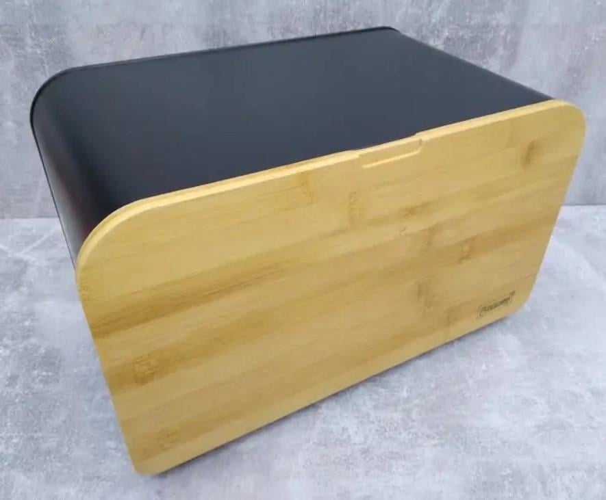 Хлібниця з металу прямокутна Maestro MR-1770 35x21x21 см Чорний (2104618635) - фото 7 Хлібниця з металу прямокутна Maestro MR-1770 35x21x21 см Чорний (2104618635) - фото 7