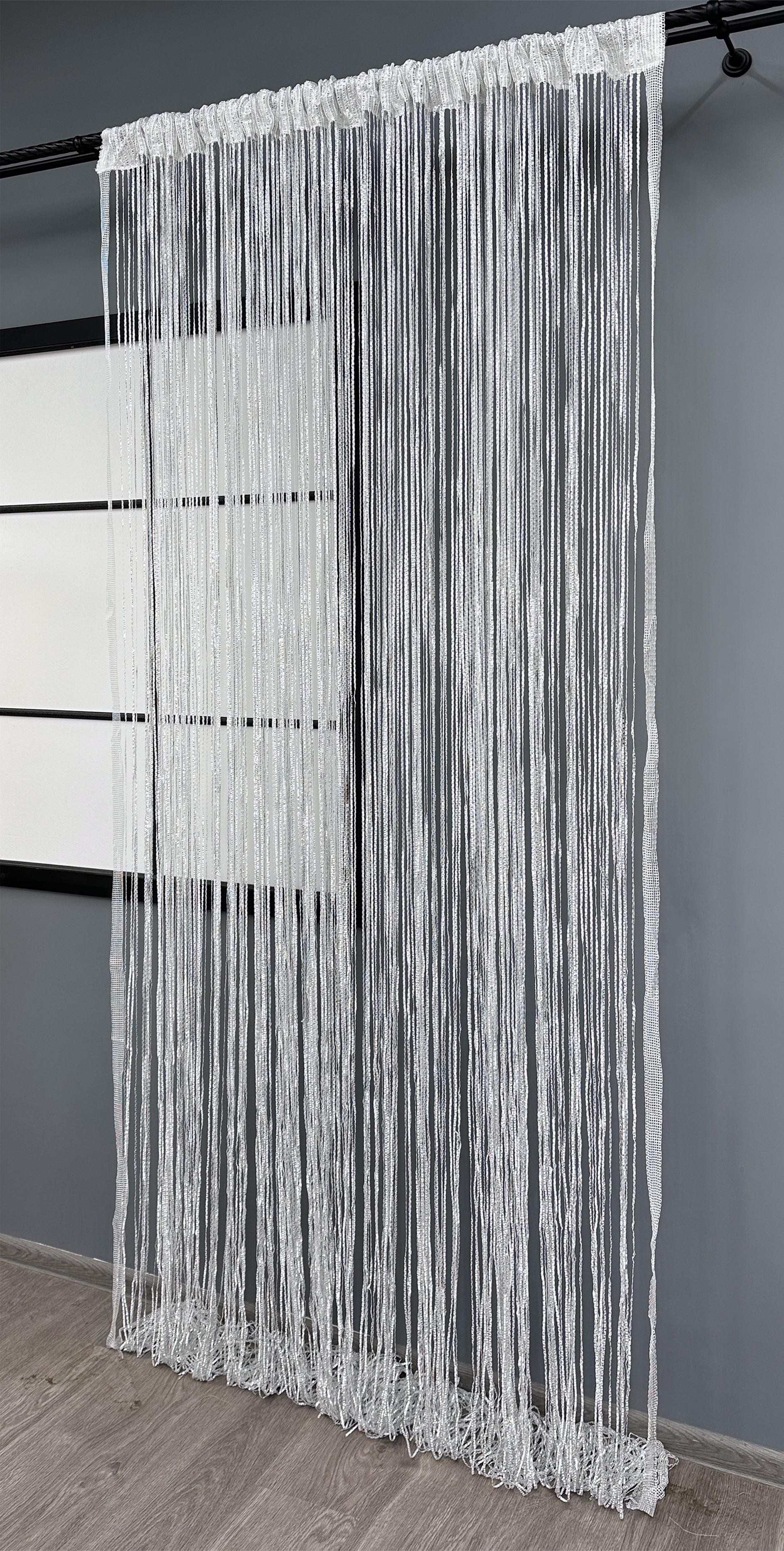 Шторы-нити Rovi Premium с люрексом 300х300 см Белый (61-114) - фото 3