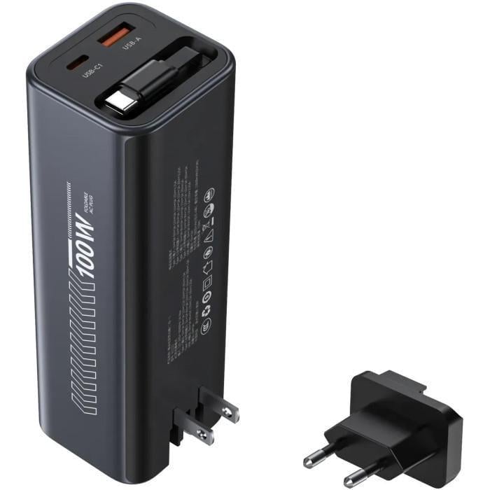 Павербанк Choetech B1012 CCC Certified 20000 mAh 100W PD 2.0/QC 3.0 с дисплеем и кабелем Type-C/AC-входом Black (36943796)