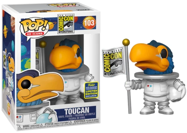 Детская игровая фигурка Funko Pop Exclusive Toucan 2020 Summer Convention 10 см (ES ML 103)