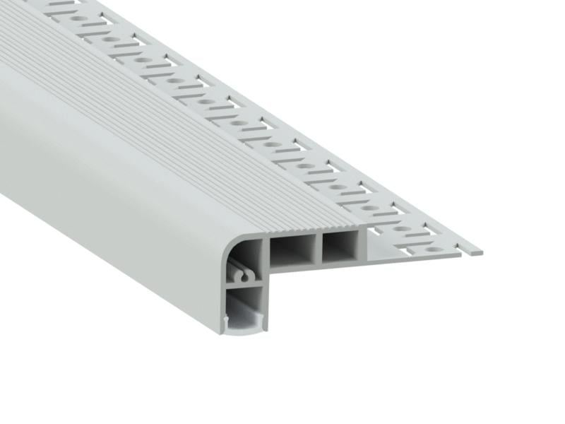 Профиль алюминиевый для светодиодной ленты LEDUA АЛ-28 для лестницы анодированный накладной 1 м (4273)