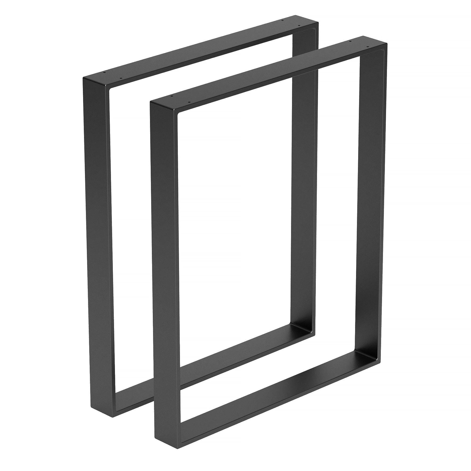 Комплект опор для столу з металу 600х70 мм H 730 мм 70x11 мм Чорний (1130) Комплект опор для столу з металу 600х70 мм H 730 мм 70x11 мм Чорний (1130)