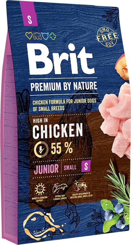 Корм сухой для щенков и молодых собак мелких пород Brit Premium Junior S Курица 8 кг (8595602526246) - фото 2 Корм сухой для щенков и молодых собак мелких пород Brit Premium Junior S Курица 8 кг (8595602526246) - фото 2